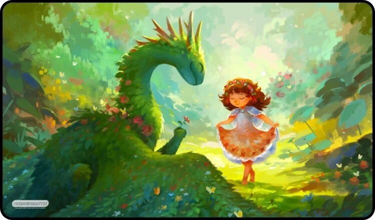GamerMats: Playmat - A Dragon and a Curtsy