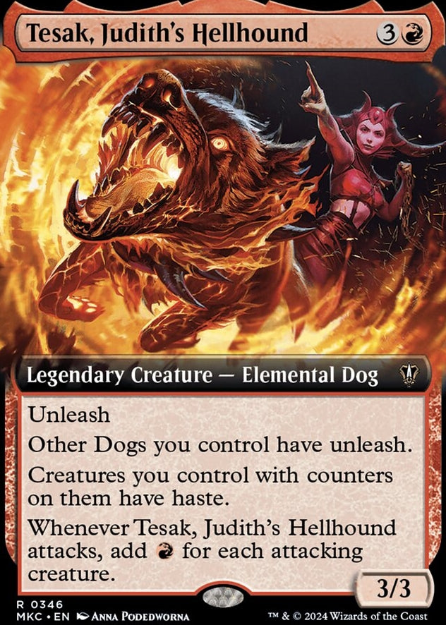 Tesak, Judith's Hellhound [#0346 Extended Art] (MKC-R)