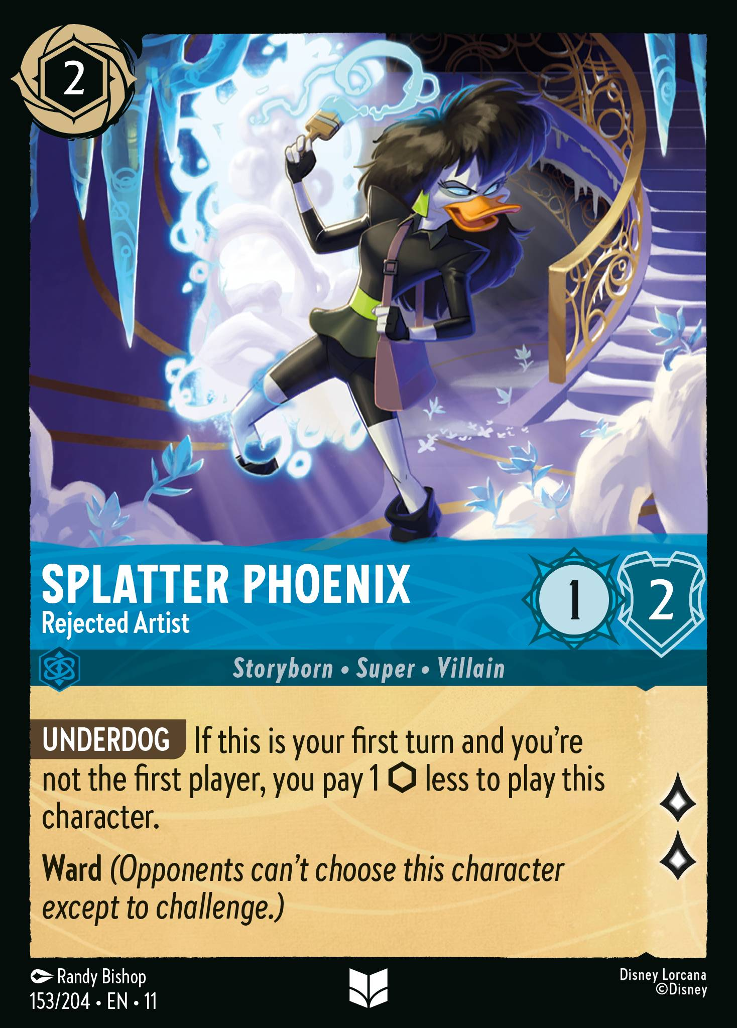 Splatter Phoenix - Rejected Artist (153/204 - Winterspell)  Uncommon