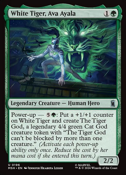 White Tiger, Ava Ayala [ #0196 ] (MSH-U)