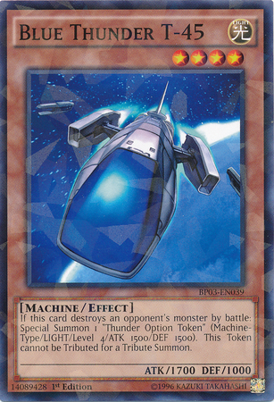 Blue Thunder T-45 (Shatterfoil) (BP03-EN039) Shatterfoil Rare - Near Mint 1st Edition