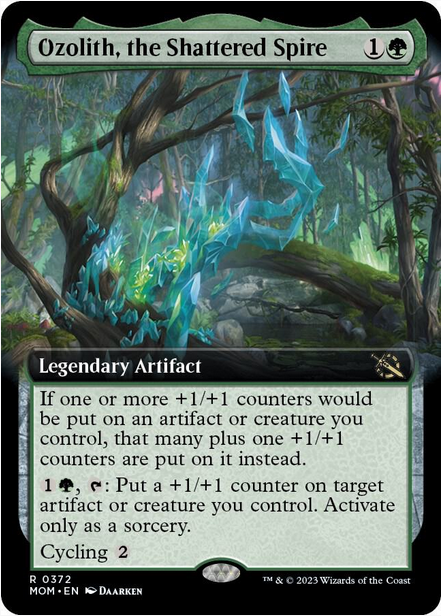 Ozolith, the Shattered Spire [#0372 Extended Art] (MOM-R-FOIL)