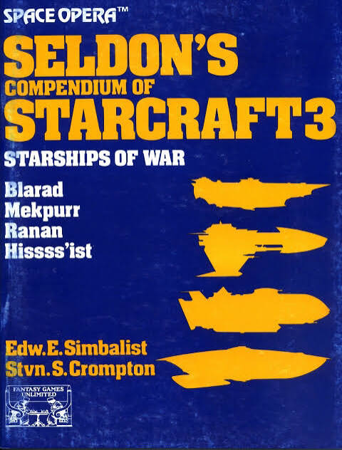 Fantasy Games Unlimited: Space Opera Lot (Vol 1& 2, Ground & Air Equiptment, Seldon's Compendium of Starcraft) (USED)