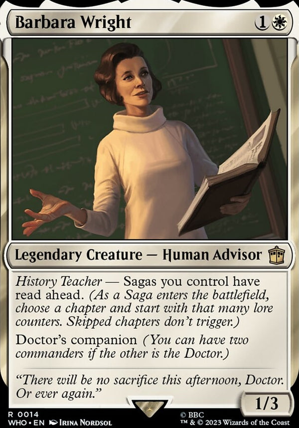 Barbara Wright [#0014 New Cards] (WHO-R)