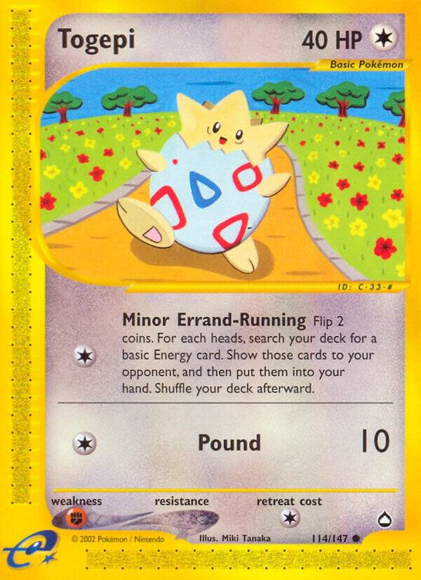 Togepi  - 114/147 (AQ) Common - Damaged