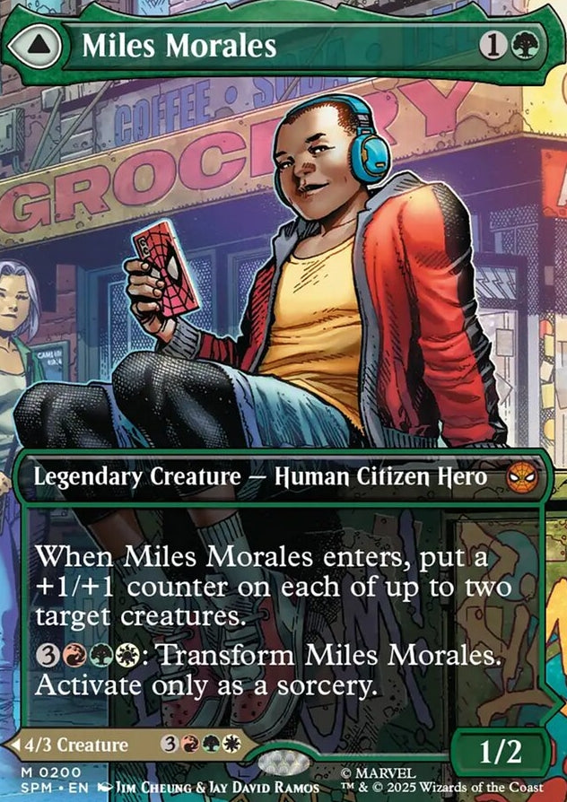 Miles Morales // Ultimate Spider-Man [ #0200 Borderless ] (SPM-M)