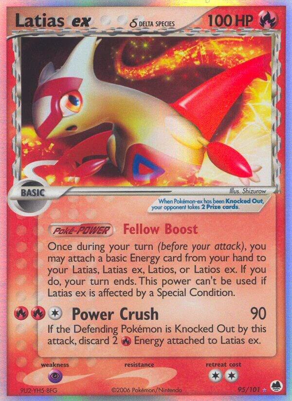 Latias ex (Delta Species) - 95/101 (DF) Ultra Rare - Moderately Played