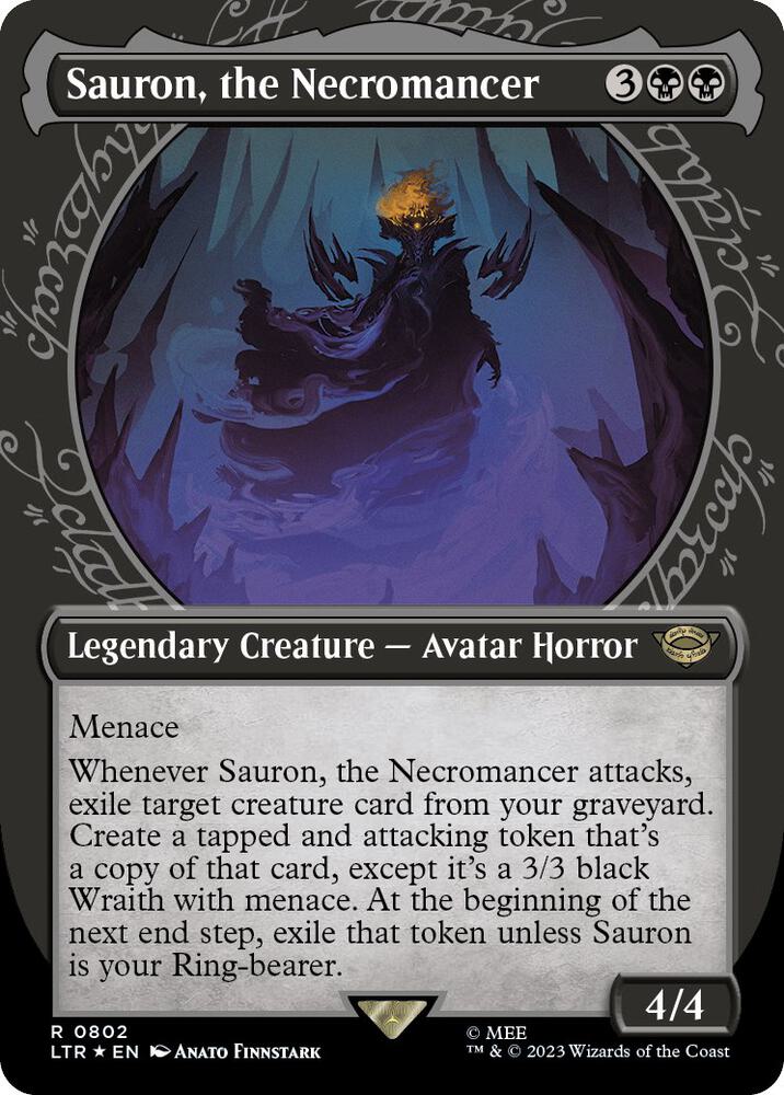 Sauron, the Necromancer [#0802 Surge Foil] (LTR-R)