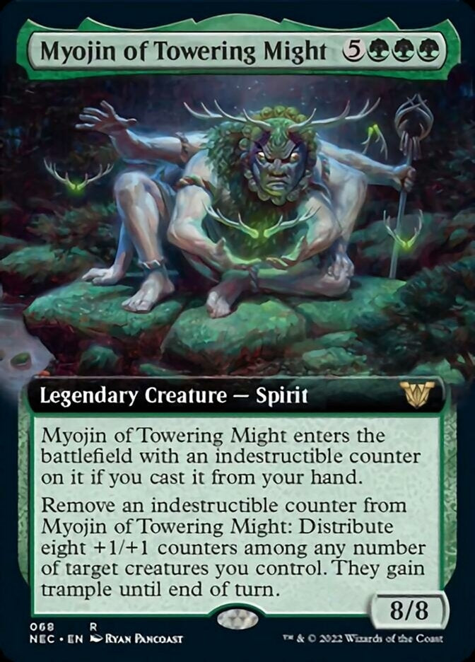 Myojin of Towering Might [ #0068 Extended Art ] (NEC-R)