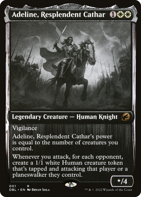 Adeline, Resplendent Cathar [#001] (DBL-R-FOIL)