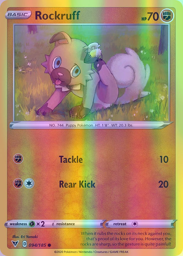 Rockruff - 094/185 (SWSH04) Common - Near Mint Reverse Holofoil