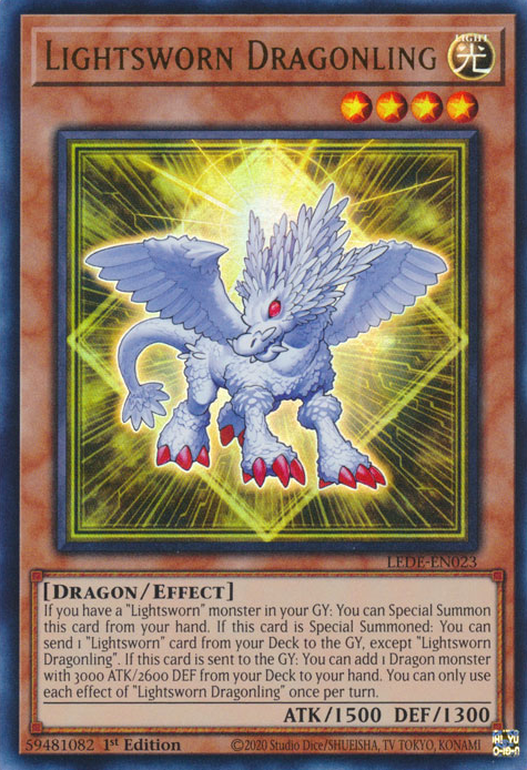 Lightsworn Dragonling (LEDE-EN023) Ultra Rare - Near Mint 1st Edition