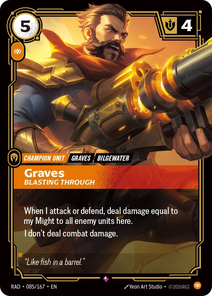 Graves, Blasting Through - 085/167 (RAD) Rare