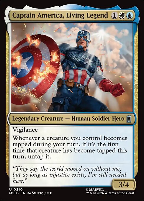 Captain America, Living Legend [ #0210 ] (MSH-U)