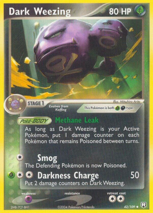 Dark Weezing - 42/109 (RR) Uncommon - Near Mint