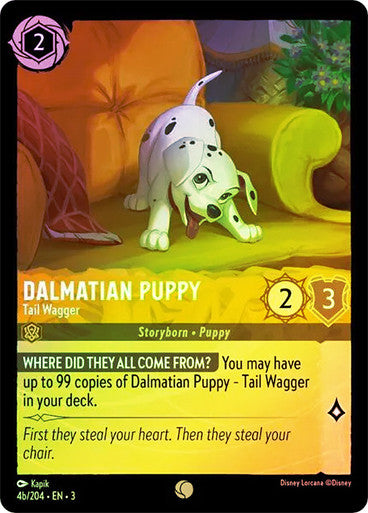 Dalmatian Puppy - Tail Wagger (Into the Inklands 004b/204) Common - Near Mint Cold Foil