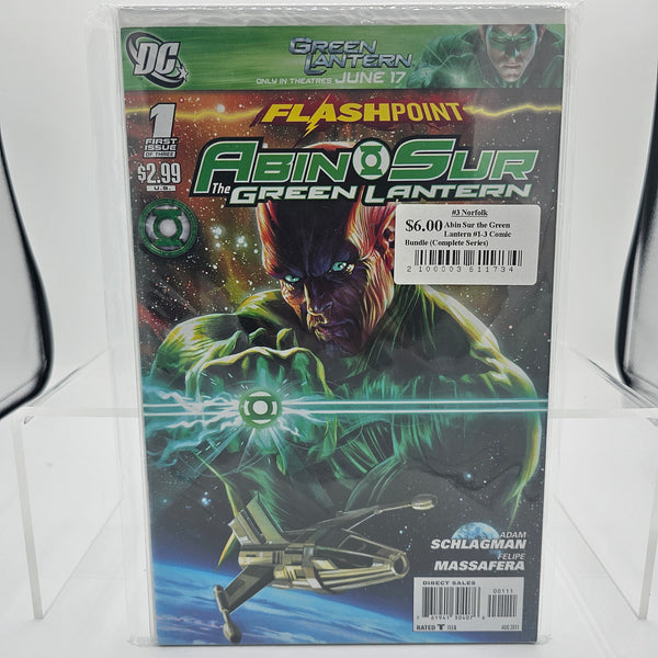 Abin Sur the Green Lantern #1-3 Comic Bundle (Complete Series)