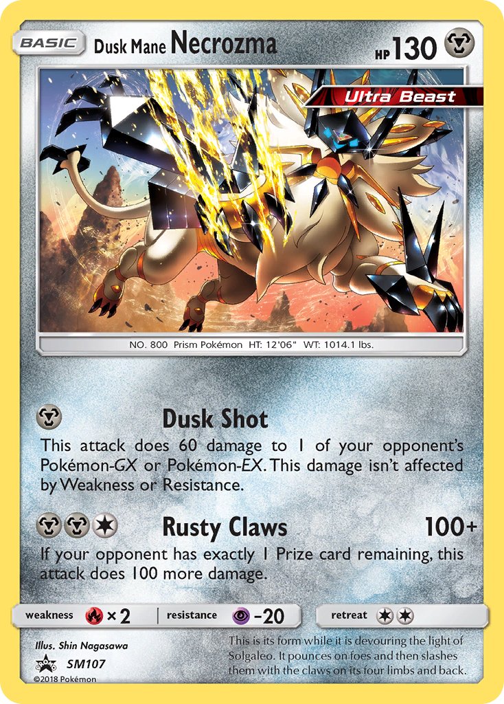 Dusk Mane Necrozma - SM107 (SM:PR) Promo - Near Mint Holofoil