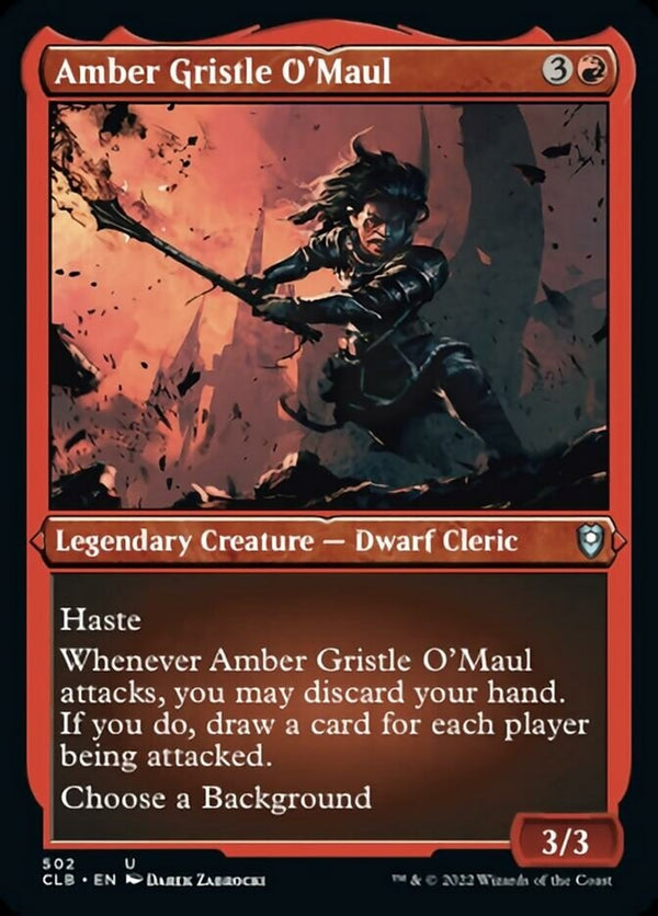 Amber Gristle O'Maul [#502 Etched Foil] (CLB-U)