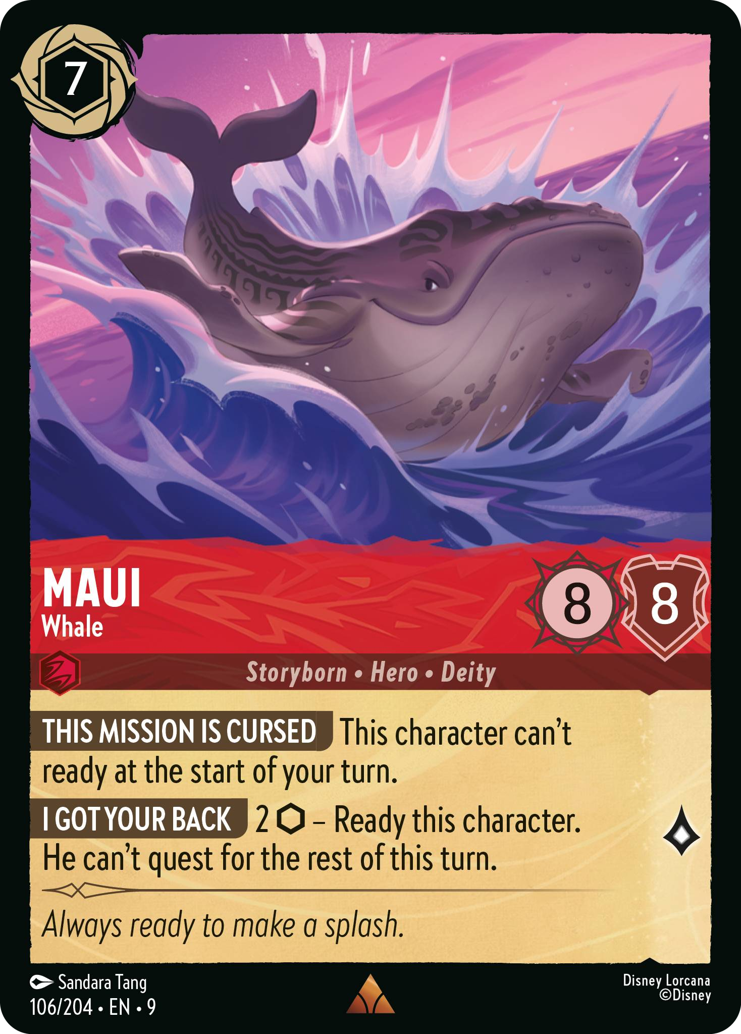Maui - Whale (Fabled - 106/204)  Rare
