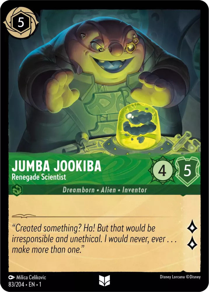 Jumba Jookiba - Renegade Scientist (The First Chapter 83/204) Uncommon - Near Mint