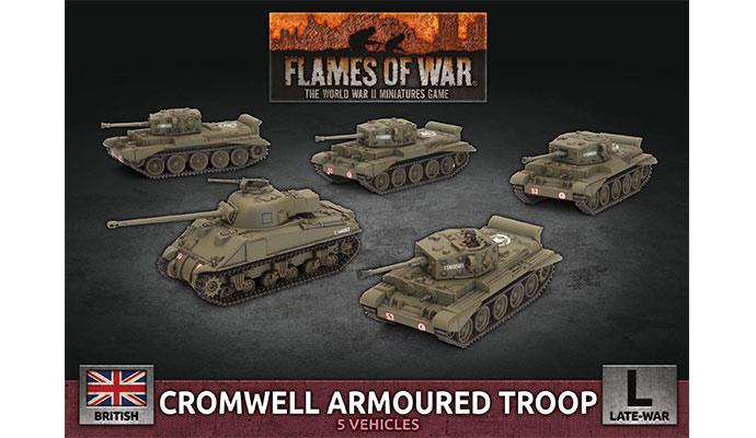 Flames of War: WWII: British (BBX57) - Cromwell Armoured Troop (Plastic) (Late)