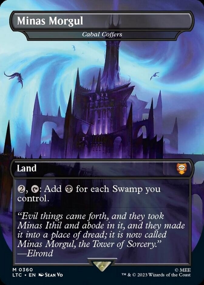 Minas Morgul - Cabal Coffers [#0360 Alternate-Art Borderless] (LTC-M)