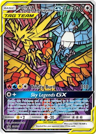 Moltres & Zapdos & Articuno GX - SM210 (SM:PR) Promo - Near Mint Holofoil