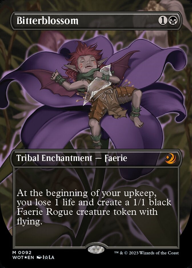 Bitterblossom [#0092 Anime Borderless Confetti Foil] (WOT-M)