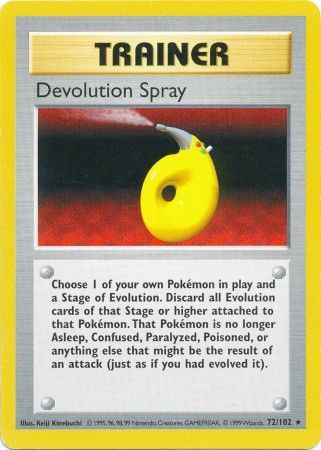 Devolution Spray - 072/102 (BSS) Rare - Near Mint Unlimited