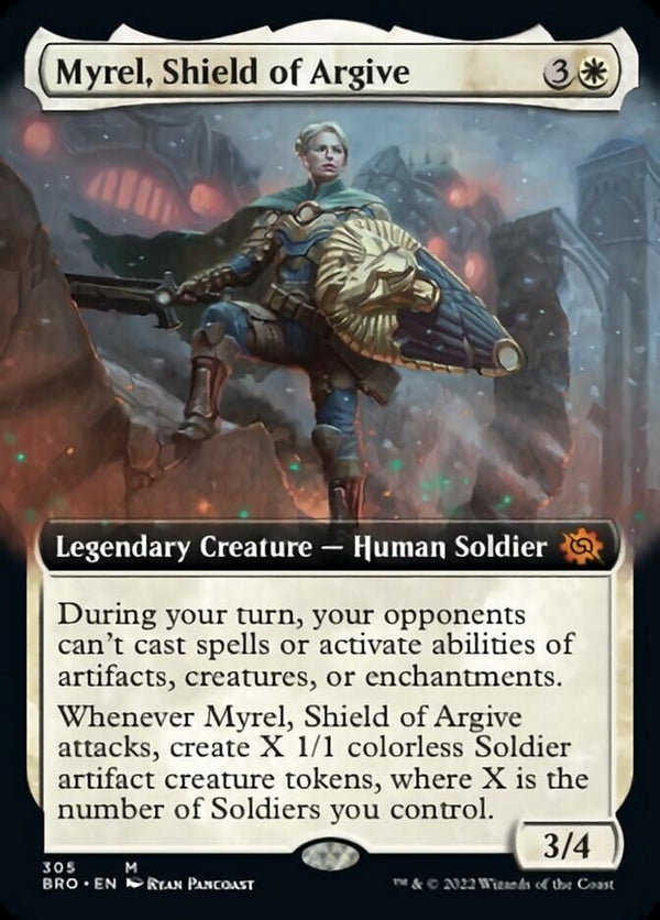 Myrel, Shield of Argive [#305 Extended Art] (BRO-M)