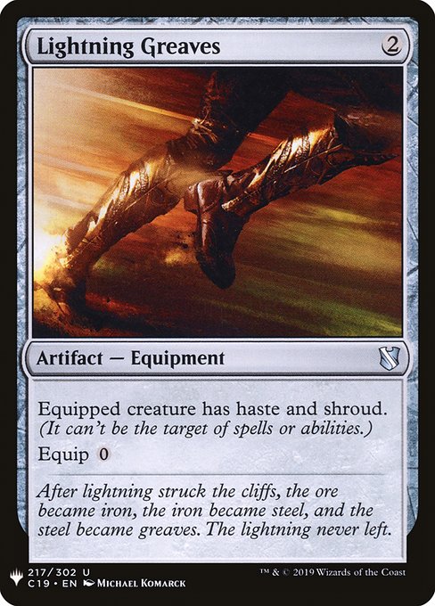 Lightning Greaves [Mystery Booster #1600] (C19-U)