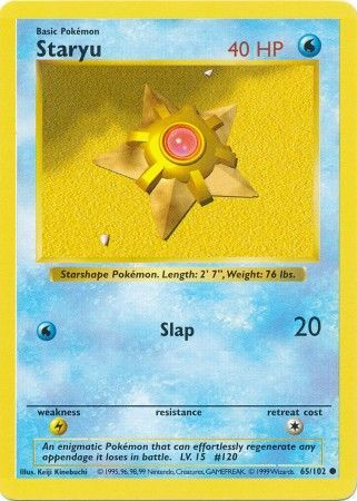 Staryu - 065/102 (BSS) Common - Near Mint Unlimited