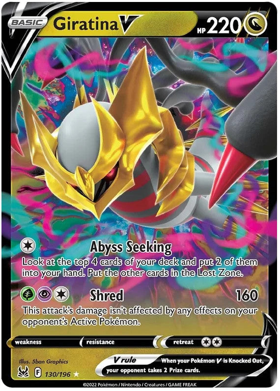 Giratina V - 130/196 (SWSH11) Ultra Rare - Near Mint Holofoil