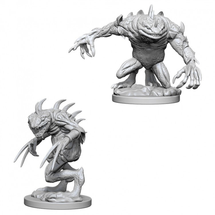 D&D: Nolzur's Marvelous Miniatures - Grey Slaad & Death Slaad W5