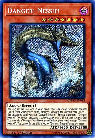 Danger! Nessie! (CYHO-EN083) Secret Rare 1st Edition Light Play