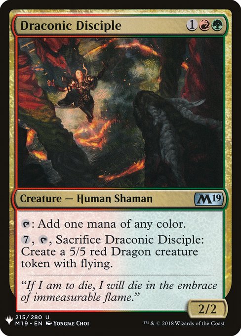 Draconic Disciple [Mystery Booster #1416] (M19-U)