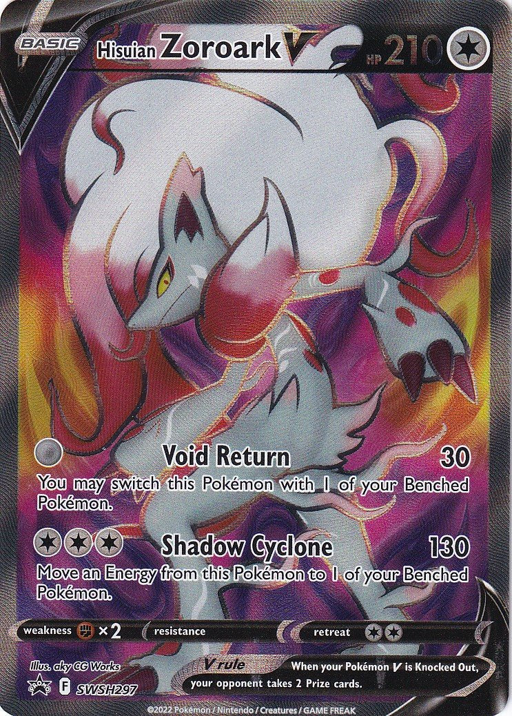 Hisuian Zoroark V - SWSH297 (SWSH:PR) Promo - Near Mint Holofoil