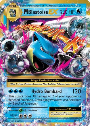 M Blastoise EX - 22/108 (EVO) Ultra Rare - Near Mint Holofoil
