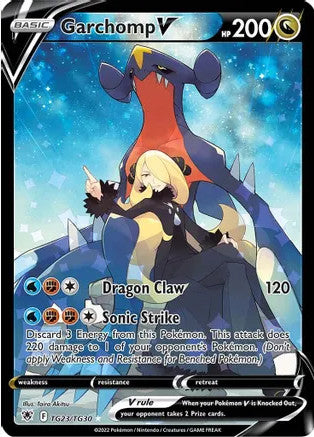 Garchomp V - TG23/TG30 (SWSH10:TG) Ultra Rare - Near Mint Holofoil