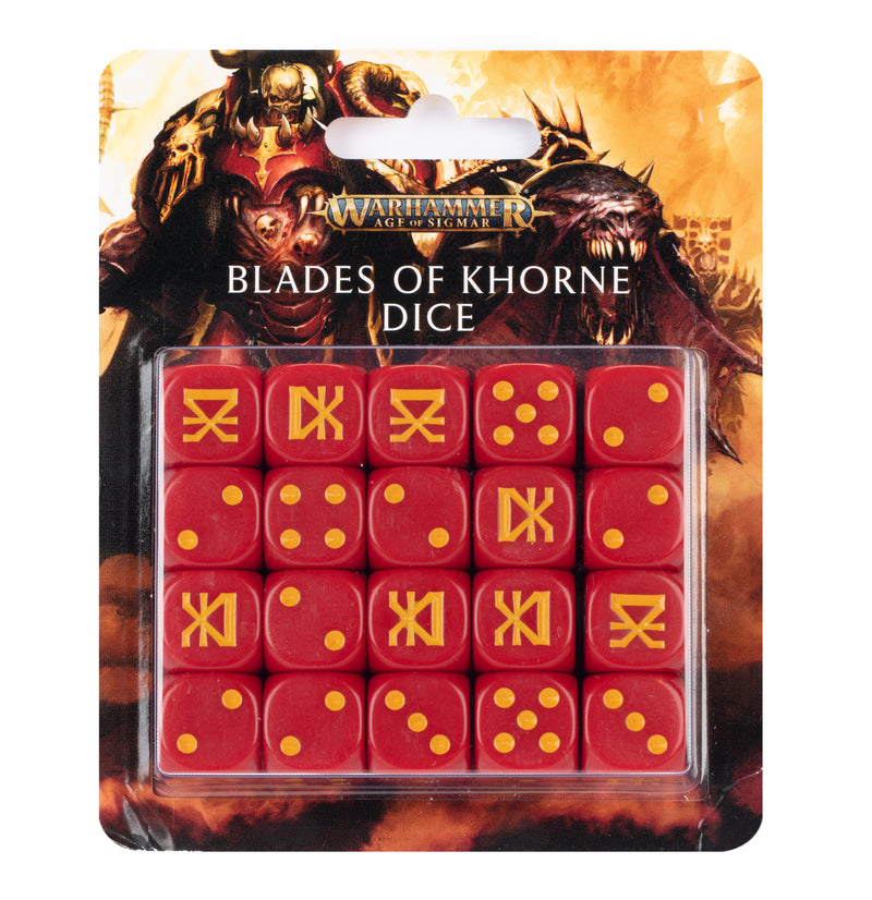 Citadel Hobby: Dice Set - Age of Sigmar: Chaos - Blades of Khorne (3rd)