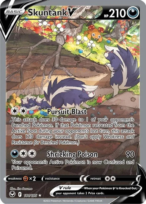 Skuntank V (Alternate Full Art) - 181/195 (SWSH12) Ultra Rare - Near Mint Holofoil