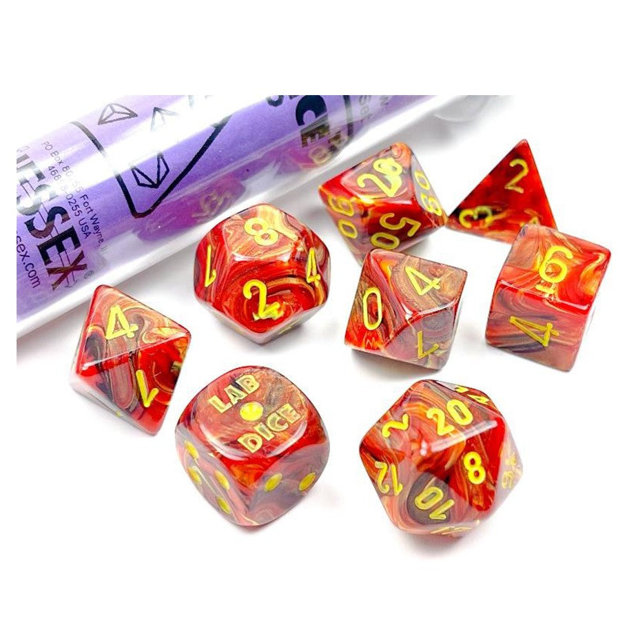 CHX30050: Vortex - Poly Set Underworld w/yellow (Luminary) (7) (Lab Dice 5)