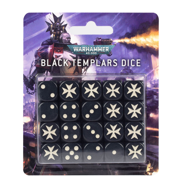 Citadel Hobby: Dice Set - 40K: Adeptus Astartes - Black Templar (9th)