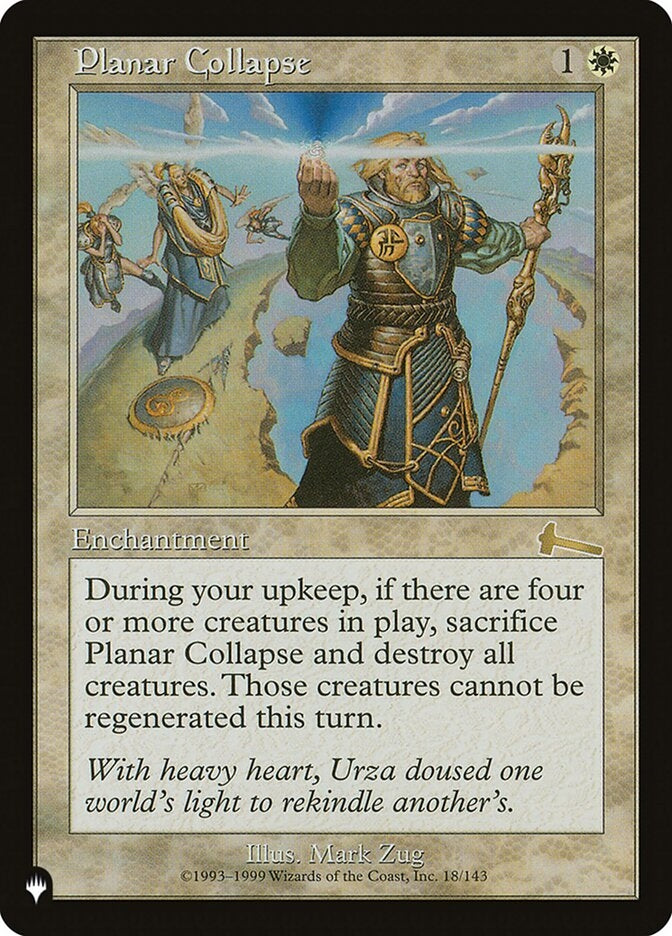 Planar Collapse (ULG-R-LIST)