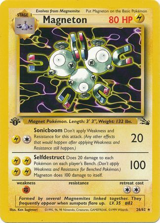 Magneton - 26/62 (FO) Rare - Near Mint 1st Edition