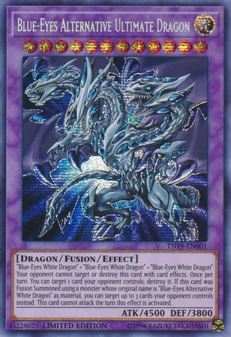 Blue-Eyes Alternative Ultimate Dragon (TN19-EN001) Limited Edition Near Mint