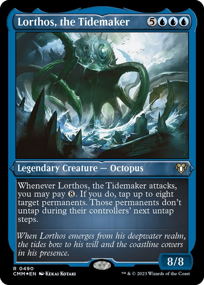 Lorthos, the Tidemaker [#0490 Etched Foil] (CMM-R)