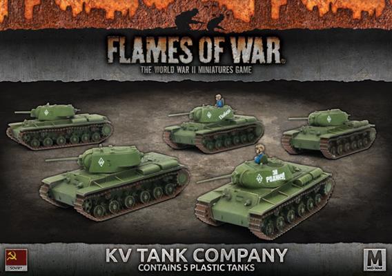 Flames of War: WWII: Soviet (SBX40) - KV Tank Company (Plastic) (Early)