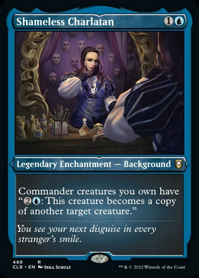 Shameless Charlatan [#488 Etched Foil] (CLB-R)